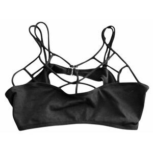 Top Melon Black Cage Bralette XL
